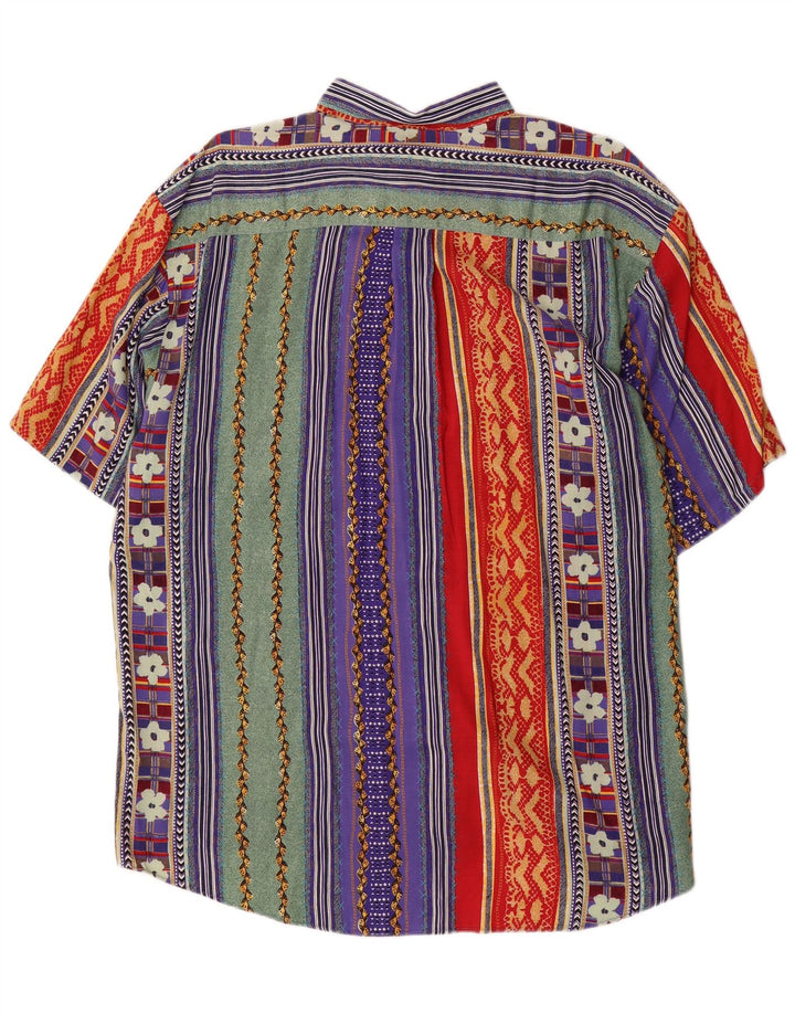 Cămașă cu mânecă scurtă pentru bărbați Fairbanks XL, cu dungi multicolore