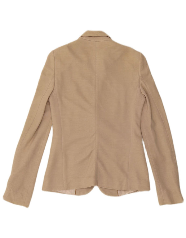 MASSIMO DUTTI Jachetă Blazer Femei 1 Buton EU 36 XS Bej Viscoză