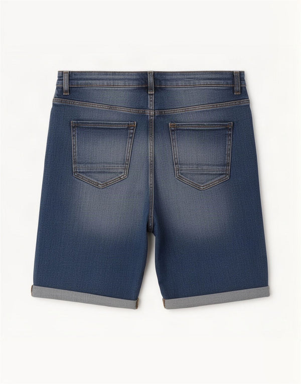 Pantaloni scurți din denim pentru femei Marks & Spencer UK 16 Large W34 Blue Bumbac