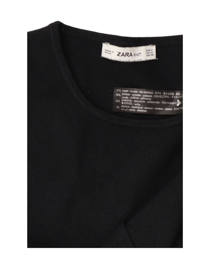 Pulover pentru femei Zara UK 14 Medium Black Colorblock Modal