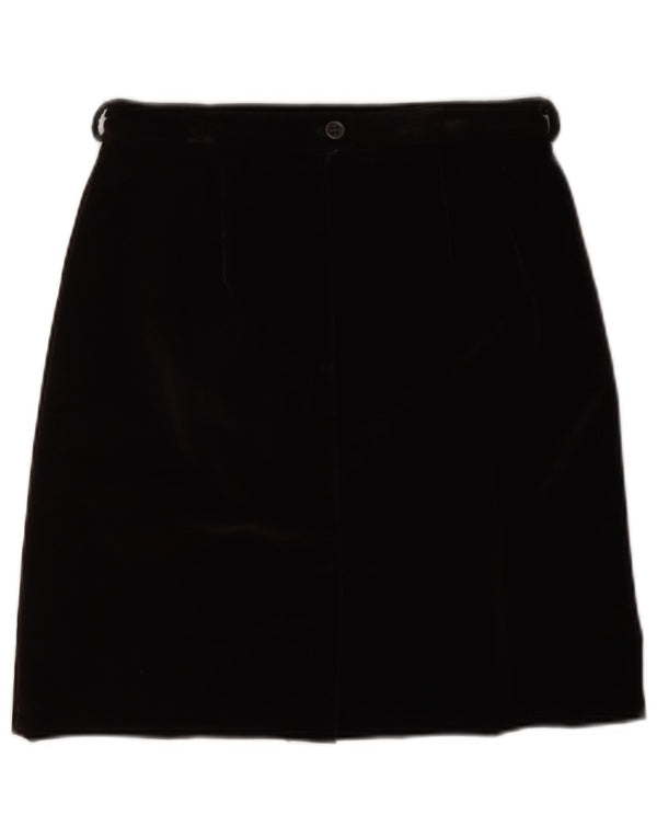 Fustă A-Line din catifea pentru femei Prisma UK 10 Small W26 Negru acrilic