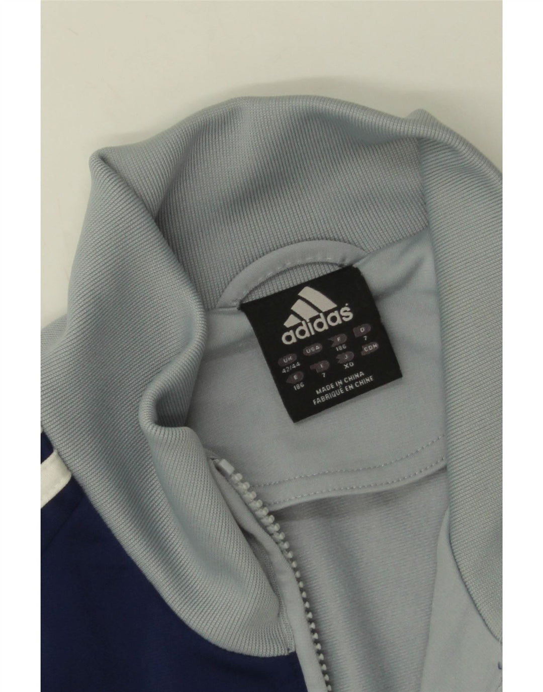 Jachetă de trening pentru bărbați Adidas UK 42/44, mare, gri, poliester color bloc
