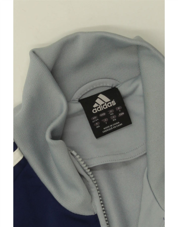 Jachetă de trening pentru bărbați Adidas UK 42/44, mare, gri, poliester color bloc