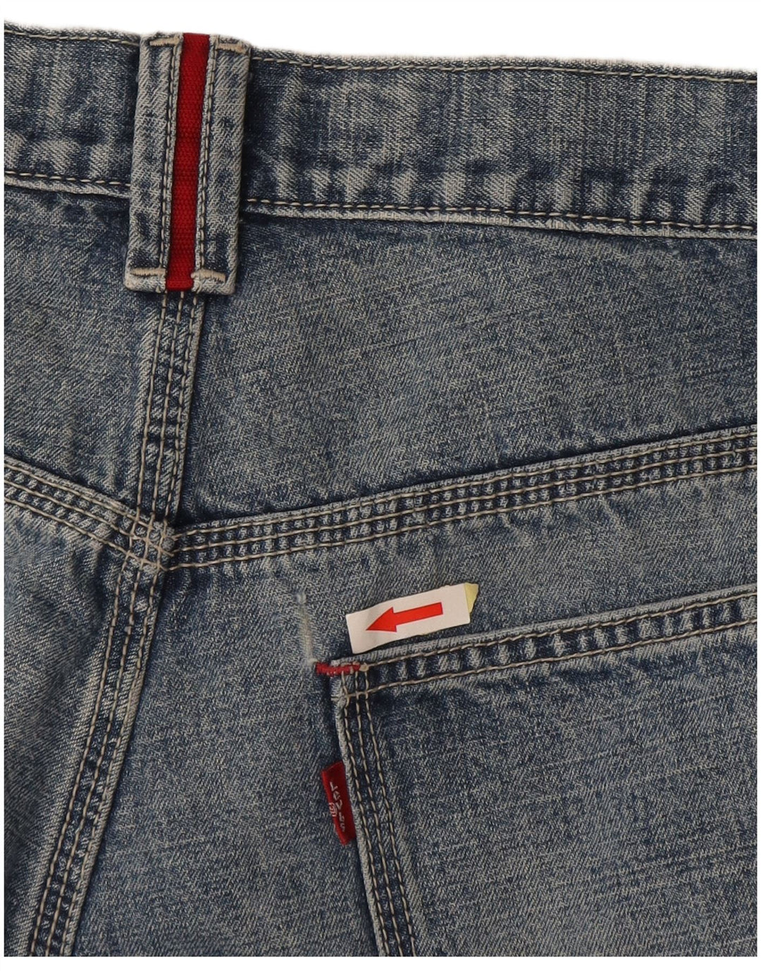Pantaloni scurți din denim pentru bărbați Levi's W29, bumbac albastru mediu