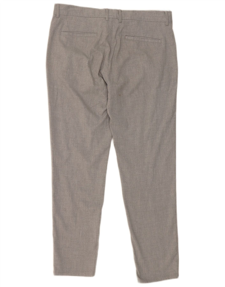 Pantaloni de costum slim pentru bărbați Zara EU 42 Mari L32 L28 Gri