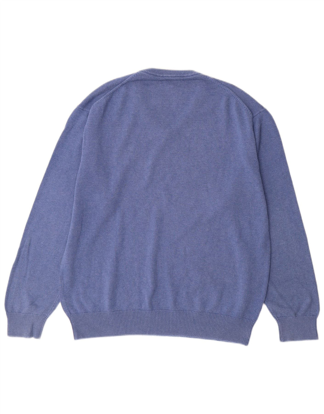 GANT Pulover cu decolteu în V pentru bărbați, XL, bumbac, albastru