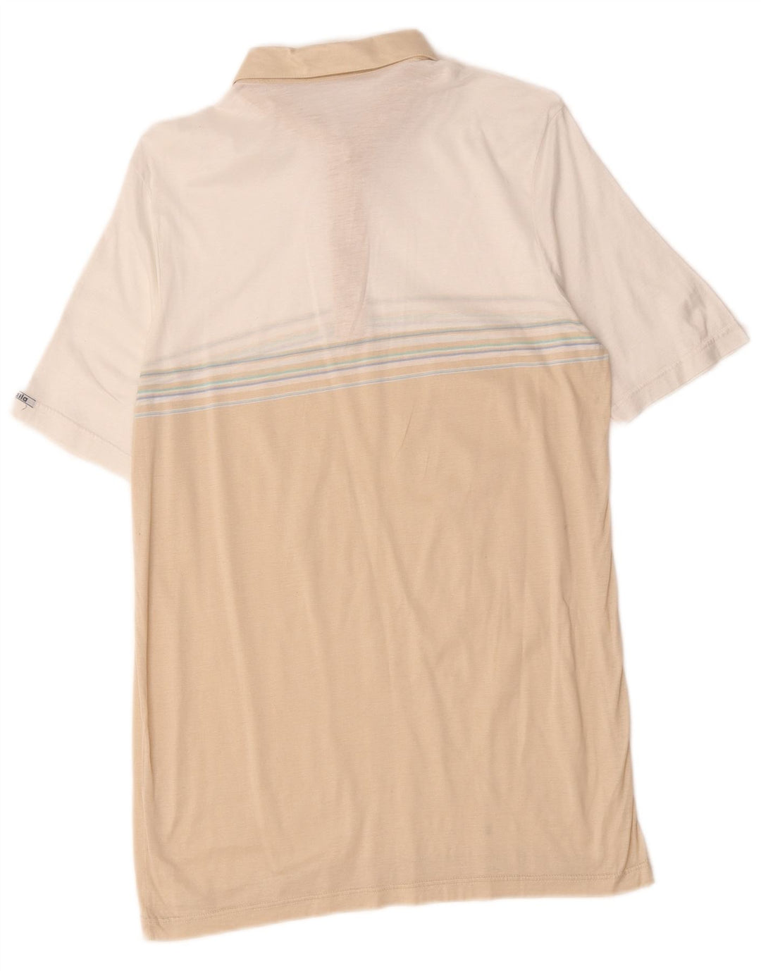Cămașă polo pentru bărbați Baila, mic, bej, bumbac color bloc