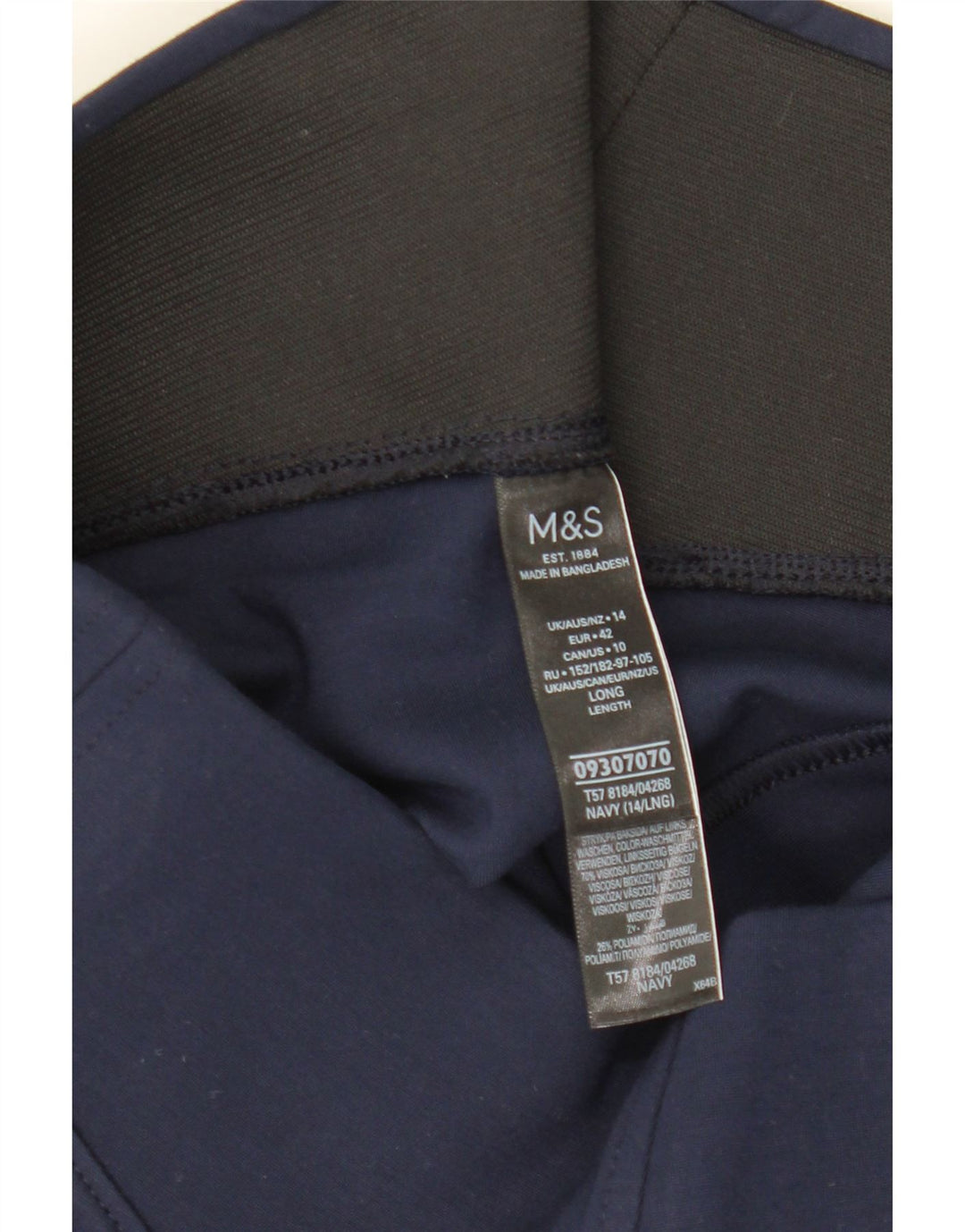 Leggings pentru femei Marks & Spencer UK 14 mari, viscoză, albastru