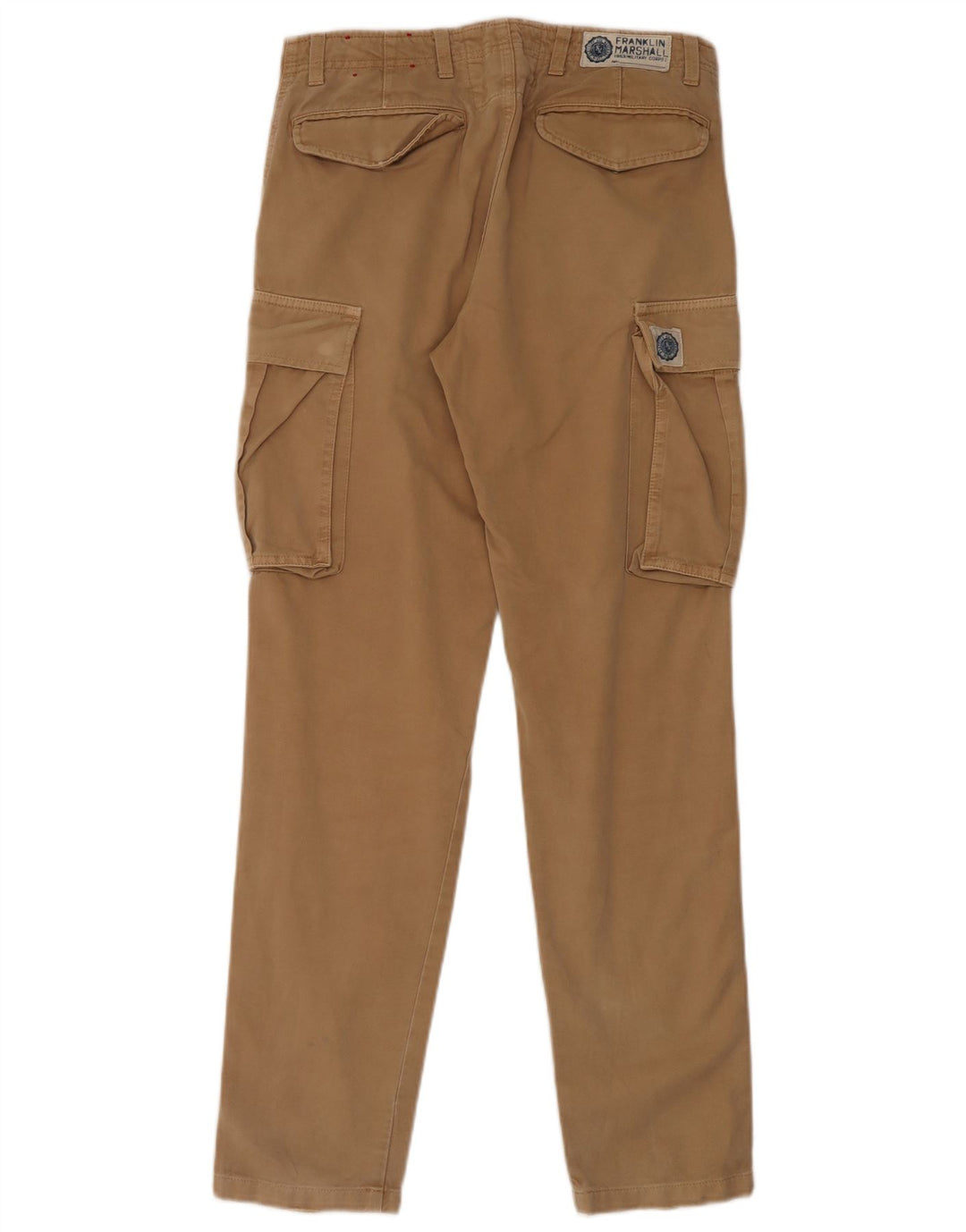 Pantaloni cargo drepti pentru bărbați Franklin Marshall W30 L32 bumbac bej