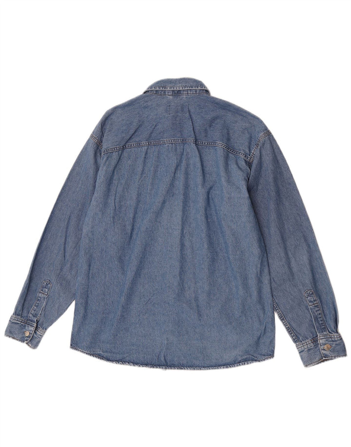 Cămașă Jack & Jones pentru bărbați din denim mare, albastru, bumbac