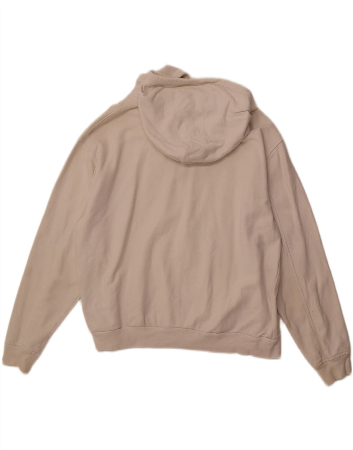 Pulover cu glugă cu grafic supradimensionat pentru femei LEVI'S UK 14 Medium Off White