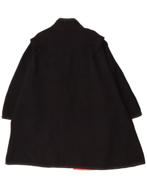 Palton reversibil vintage pentru femei UK 14 Medium Black Colorblock