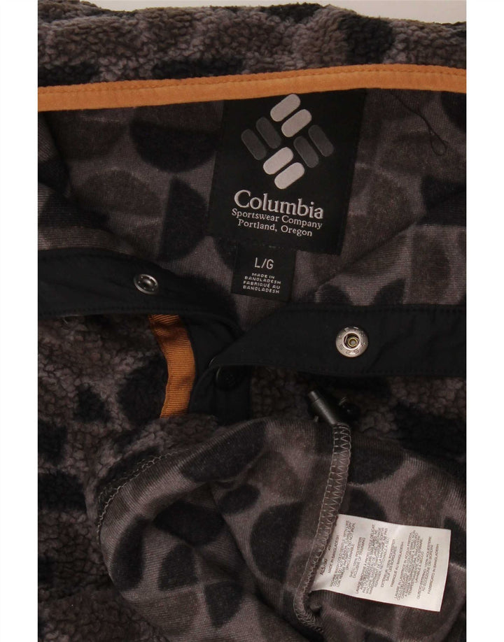 Pulover oversize din lână Columbia pentru femei UK 16 mare, gri, geometric