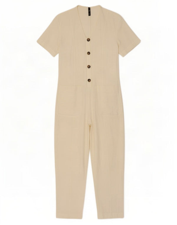 Salopetă Trafaluc pentru femei Zara UK 10 Small Off White