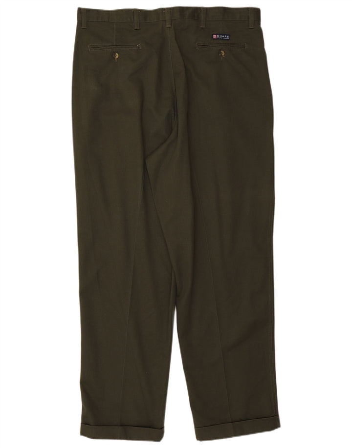 Pantaloni chino pentru bărbați CHAPS RALPH LAUREN L38 L30 bumbac kaki