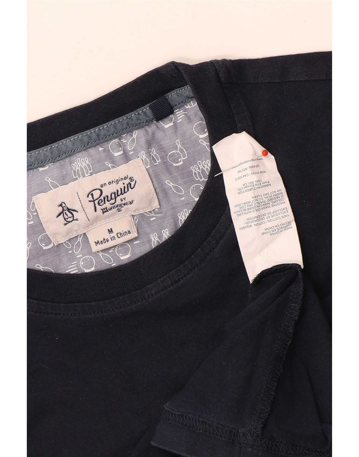 Tricou pentru bărbați Penguin Top Mediu Bleumarin Bumbac