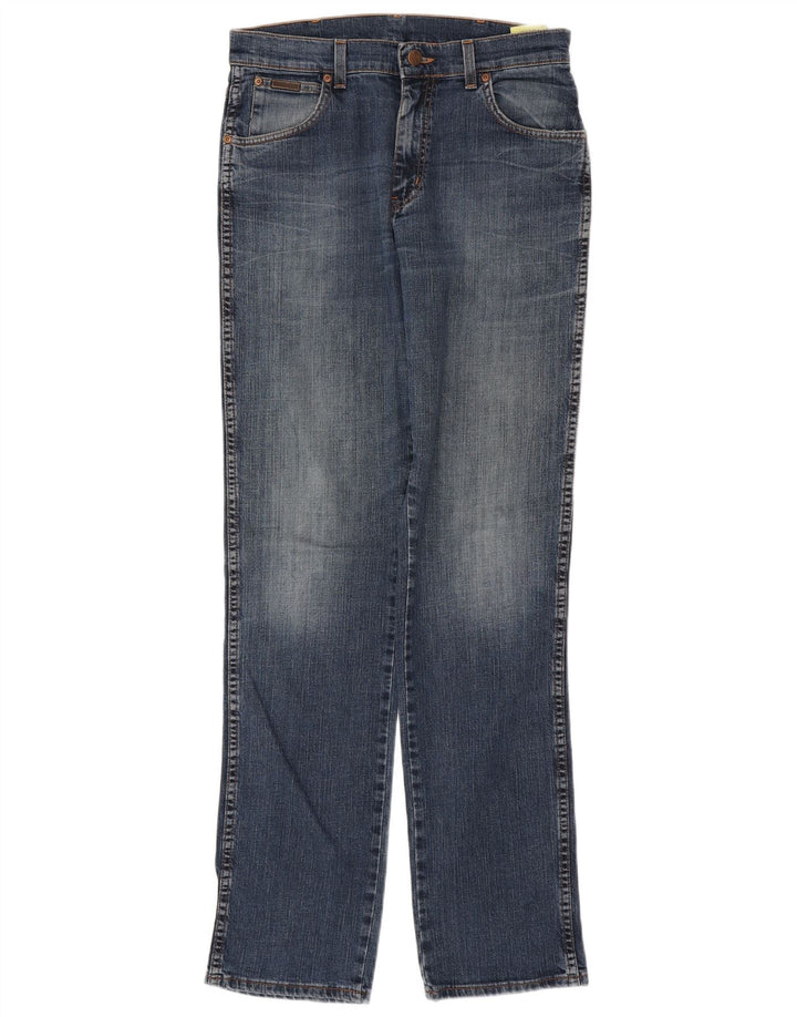 WRANGLER Blugi drepte pentru bărbați Texas Stretch W32 L36 Bumbac albastru