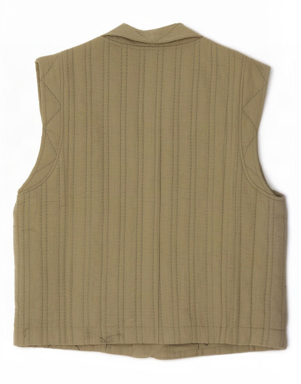 MINT VELVET Gilet pentru femei UK 14 Medium Khaki Bumbac
