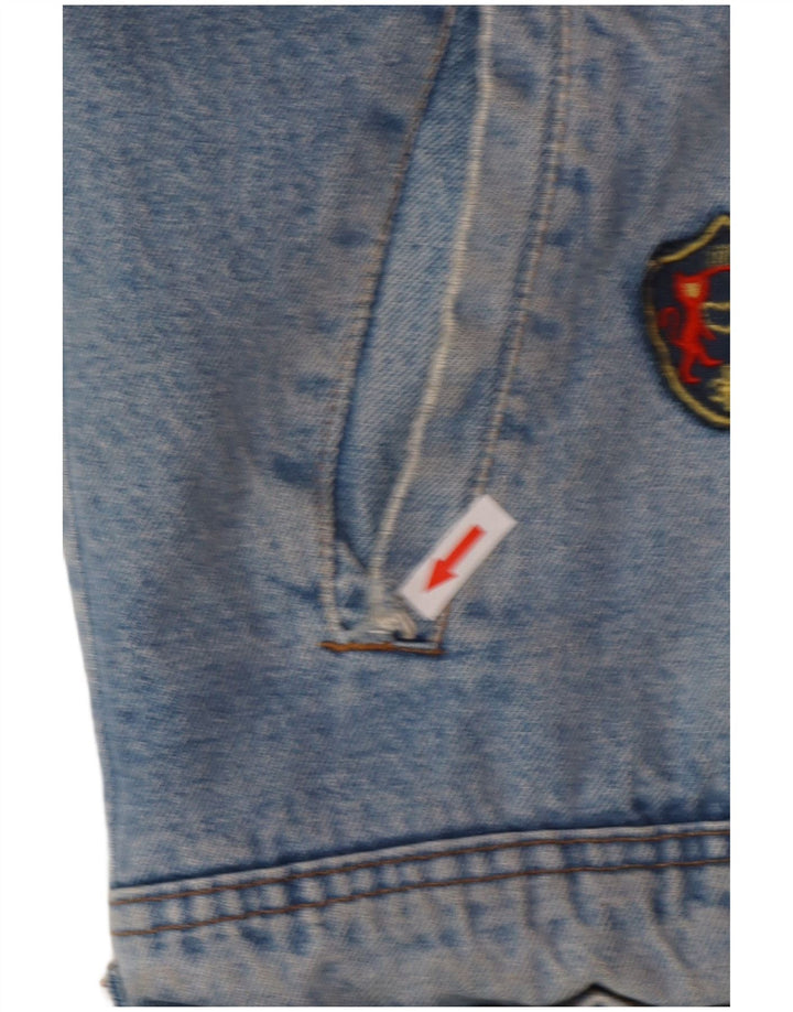 POP 84 Jachetă pentru bărbați din denim Sherpa UK 38 Medium Blue