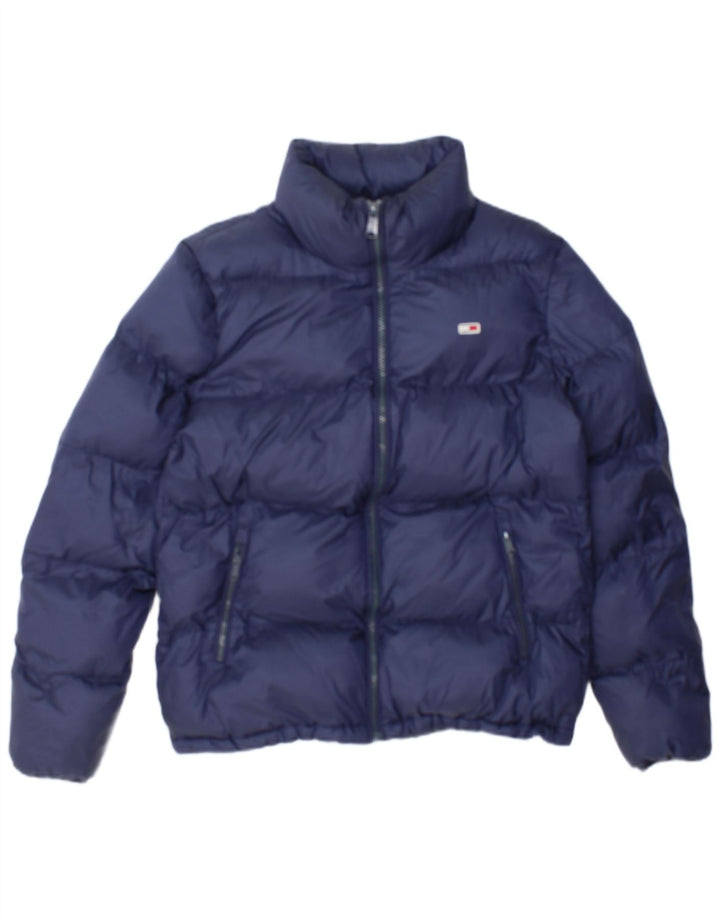 Jachetă căptușită pentru bărbați Tommy Hilfiger UK 38 Poliamidă medie bleumarin