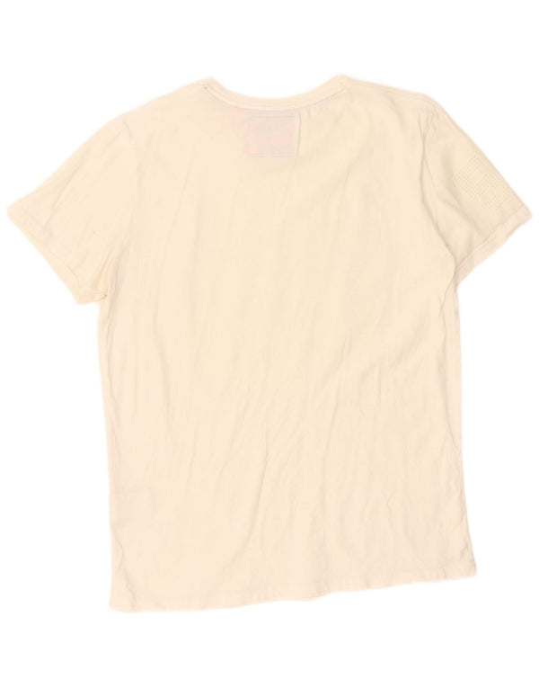Tricou grafic pentru bărbați Superdry Top XL din bumbac alb