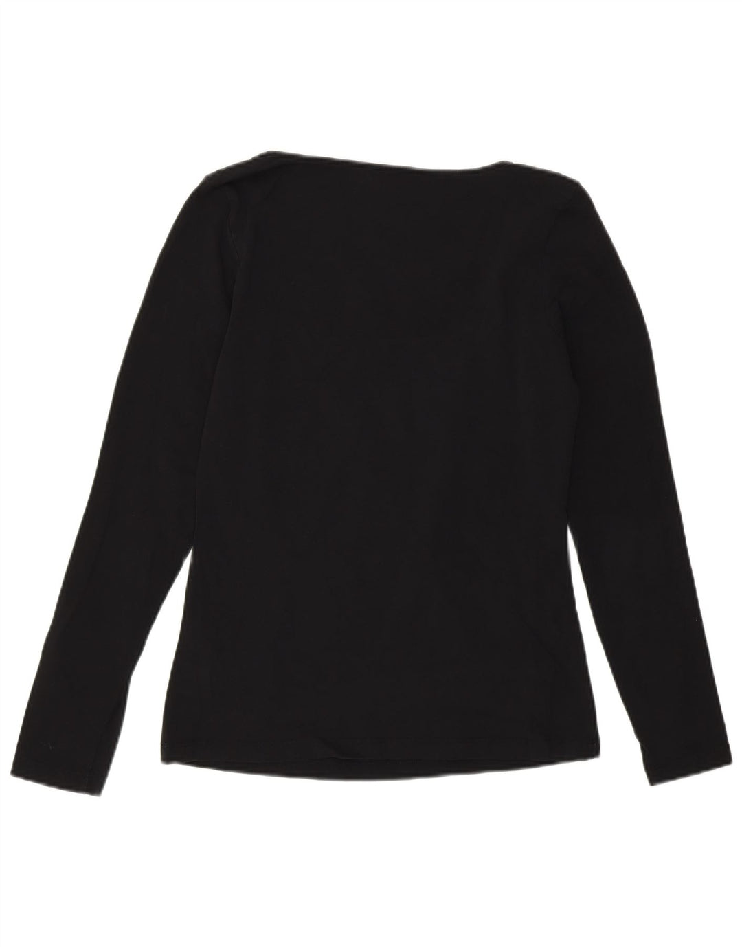 Calvin Klein Top grafic pentru femei cu mânecă lungă UK 14 bumbac mediu negru