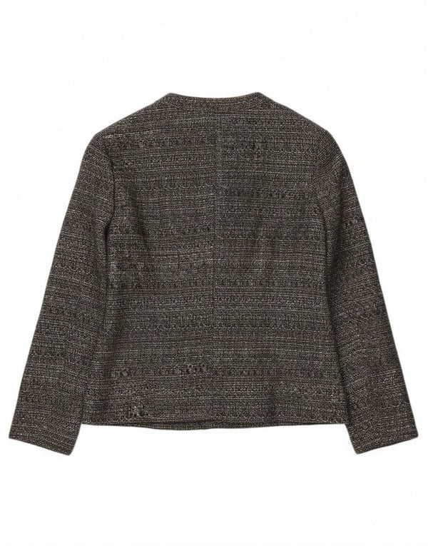 Jachetă Eastex pentru femei, cu 1 nasture, UK 12, poliester cu pături, gri mediu