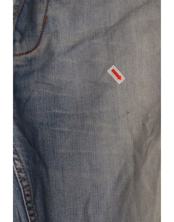 Blugi drepti pentru bărbați Armani W33 L30 Bumbac albastru