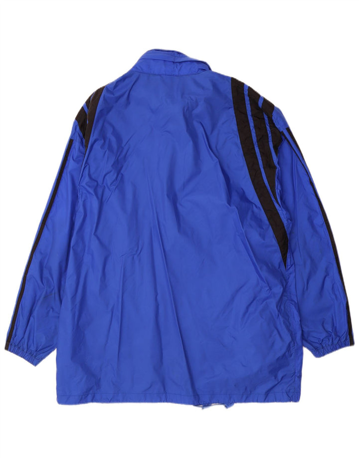 Jachetă de ploaie Adidas pentru bărbați Marea Britanie 44/46, mare, albastru, poliamidă color bloc