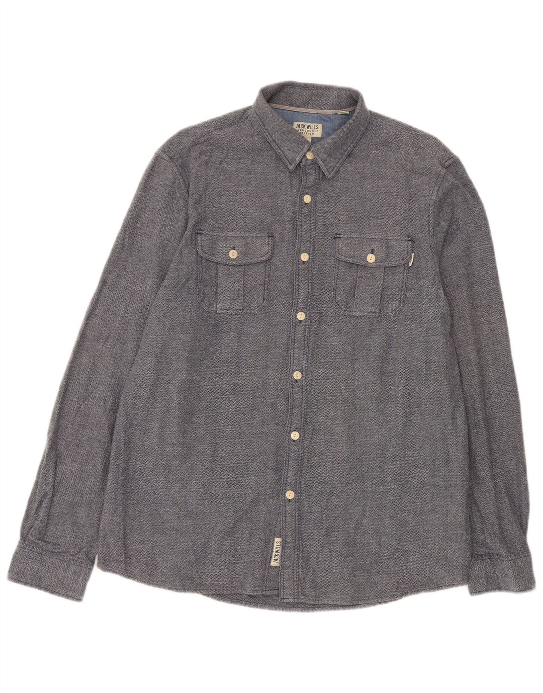Cămașă Jack Wills pentru bărbați, mare, albastru, din bumbac