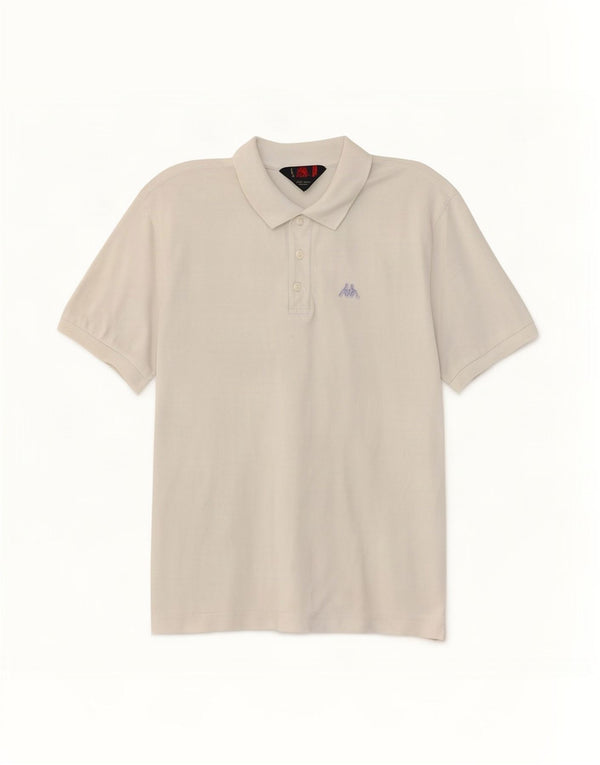 Tricou polo Kappa pentru femei UK 18 XL Bumbac alb