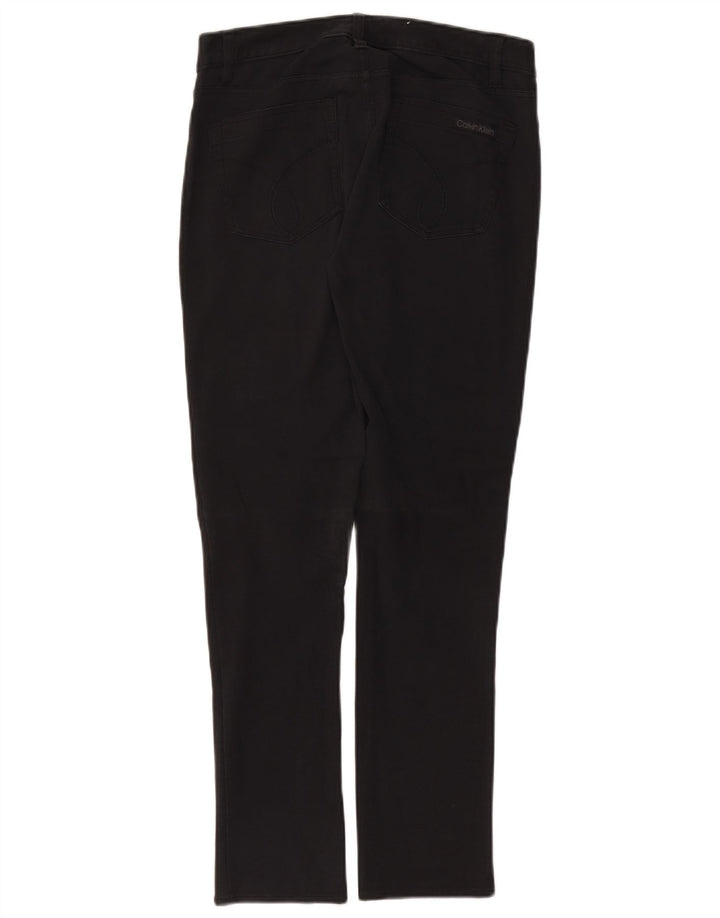 CALVIN KLEIN Pantaloni slim casual pentru femei US 6 Medium W30 L28 bumbac gri