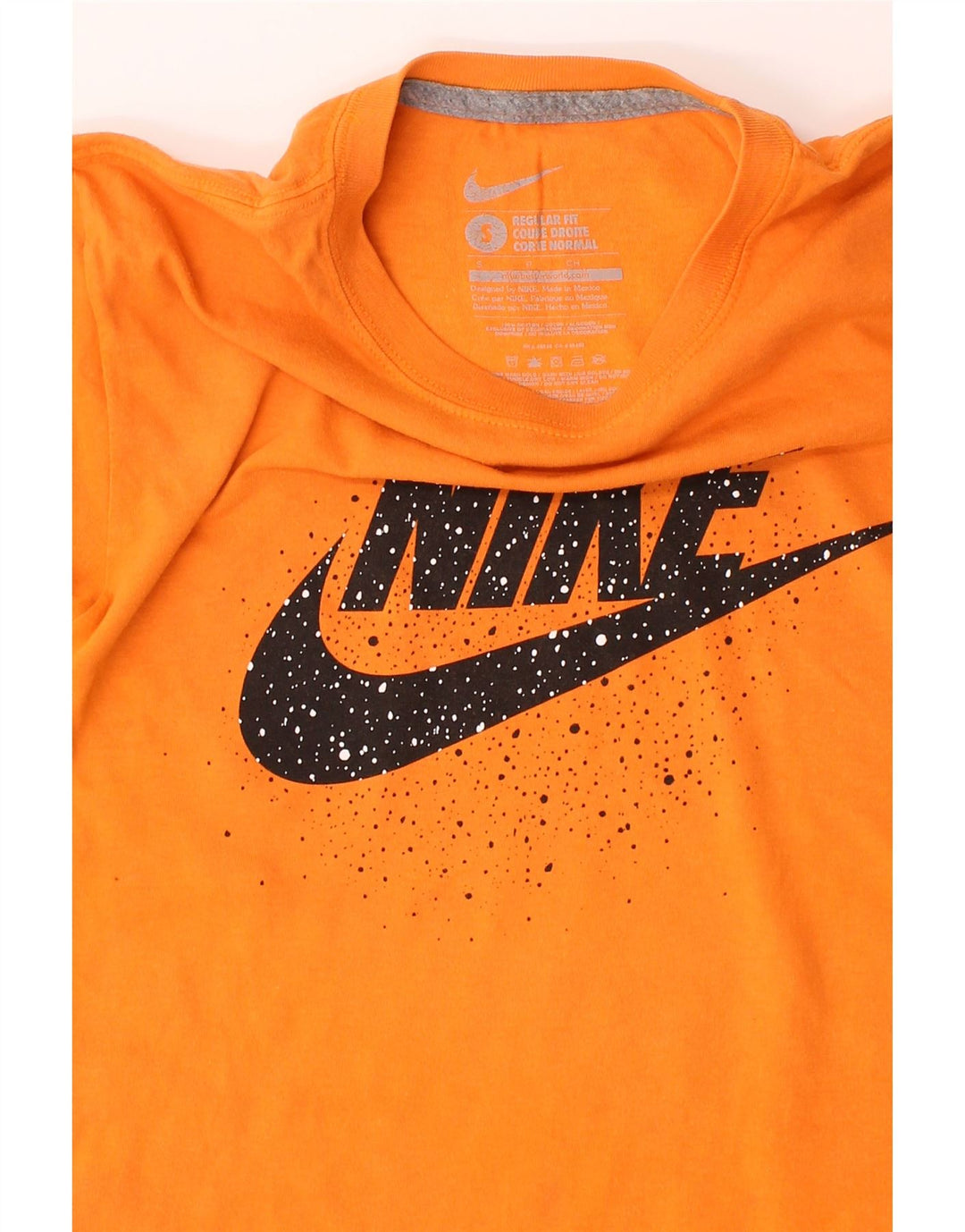 NIKE Mens Regular Fit Graphic T-Shirt Top Small Yellow Cotton Vintage Nike and Second-Hand Nike from Messina Hembry 