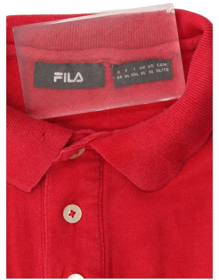 Tricou Polo Fila XL Roșu Bumbac