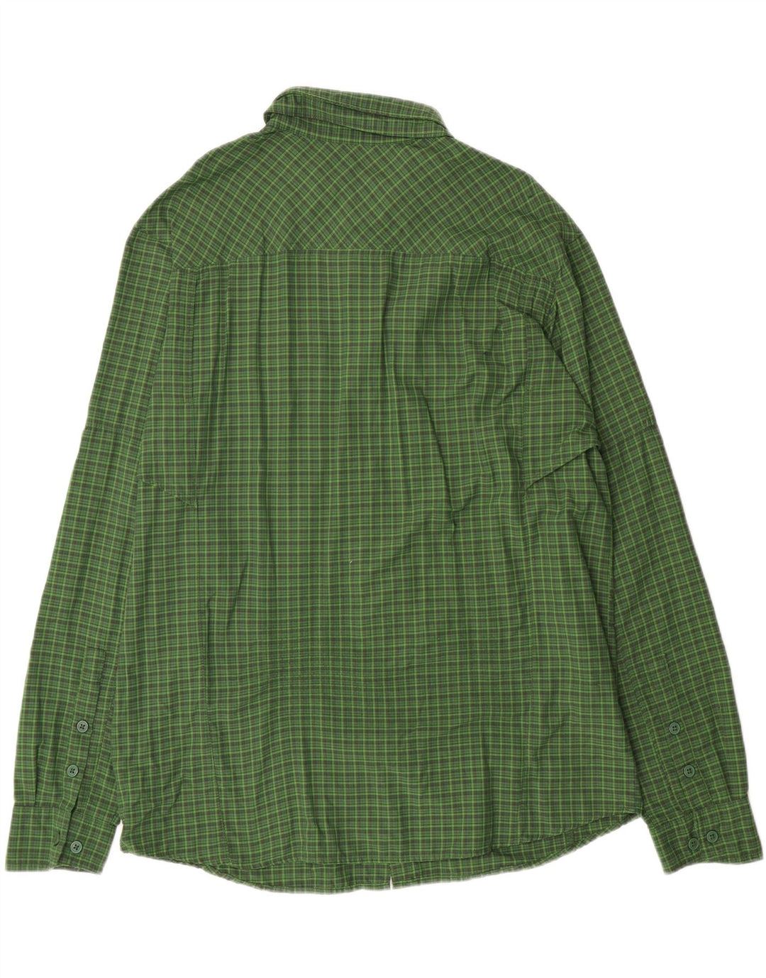 Cămașă pentru bărbați Columbia Omni-Shade Checked XL Green Check Nylon