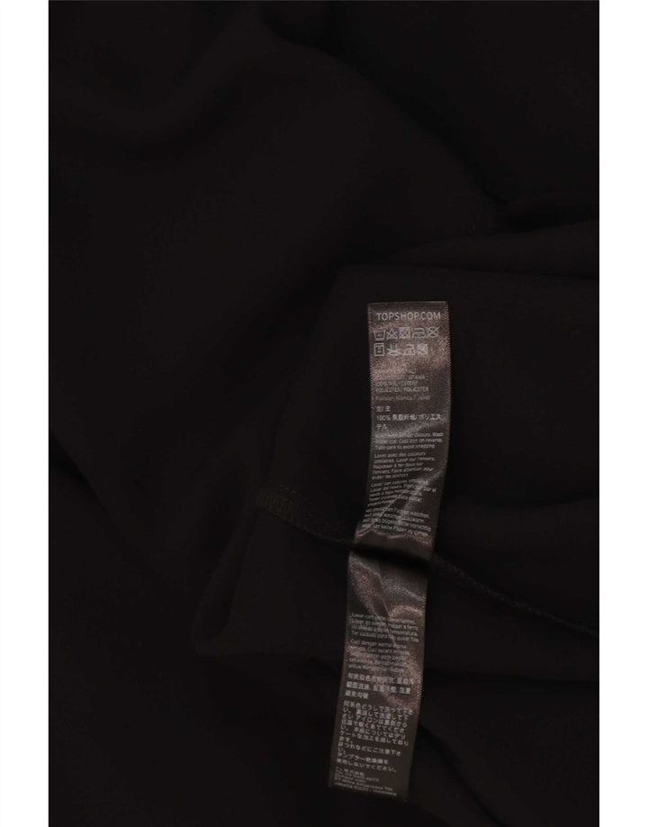 Topshop Jachetă Blazer deschisă pentru femei UK 8 Small Negru Poliester