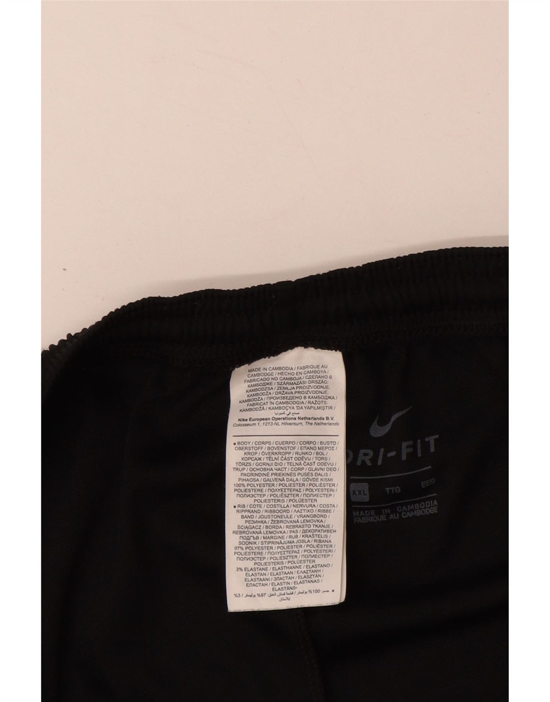 Pantaloni de trening NIKE Dri Fit pentru bărbați, poliester negru 2XL