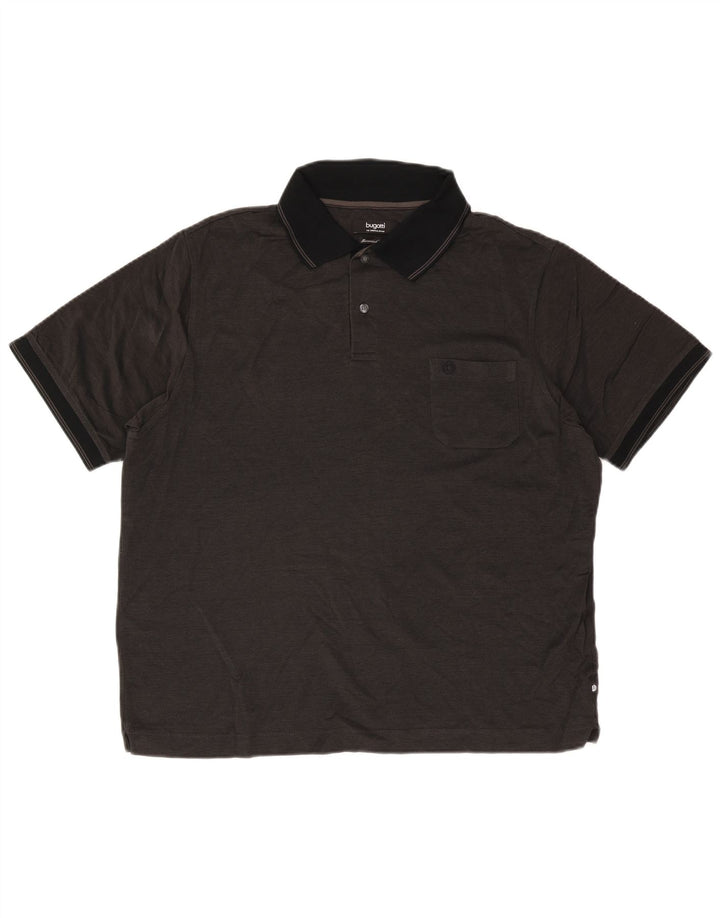 Tricou polo Bugatti pentru bărbați 2XL bumbac negru
