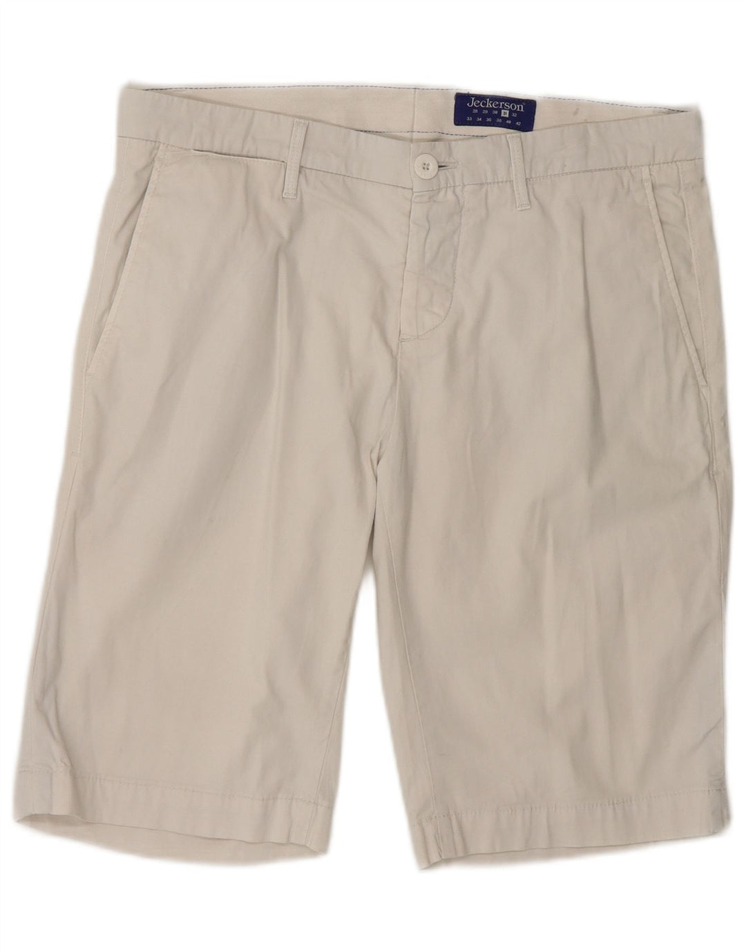 Pantaloni scurti chino pentru femei Jeckerson W31, bumbac mediu bej