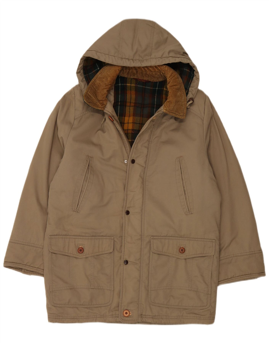 Palton cu glugă pentru bărbați Faciba IT 54 2XL Kaki Poliester