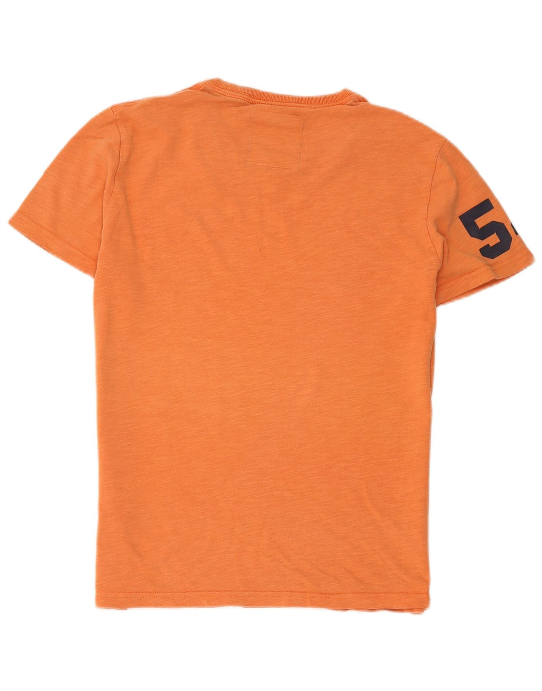 Tricou grafic pentru bărbați Superdry Top din bumbac portocaliu mediu
