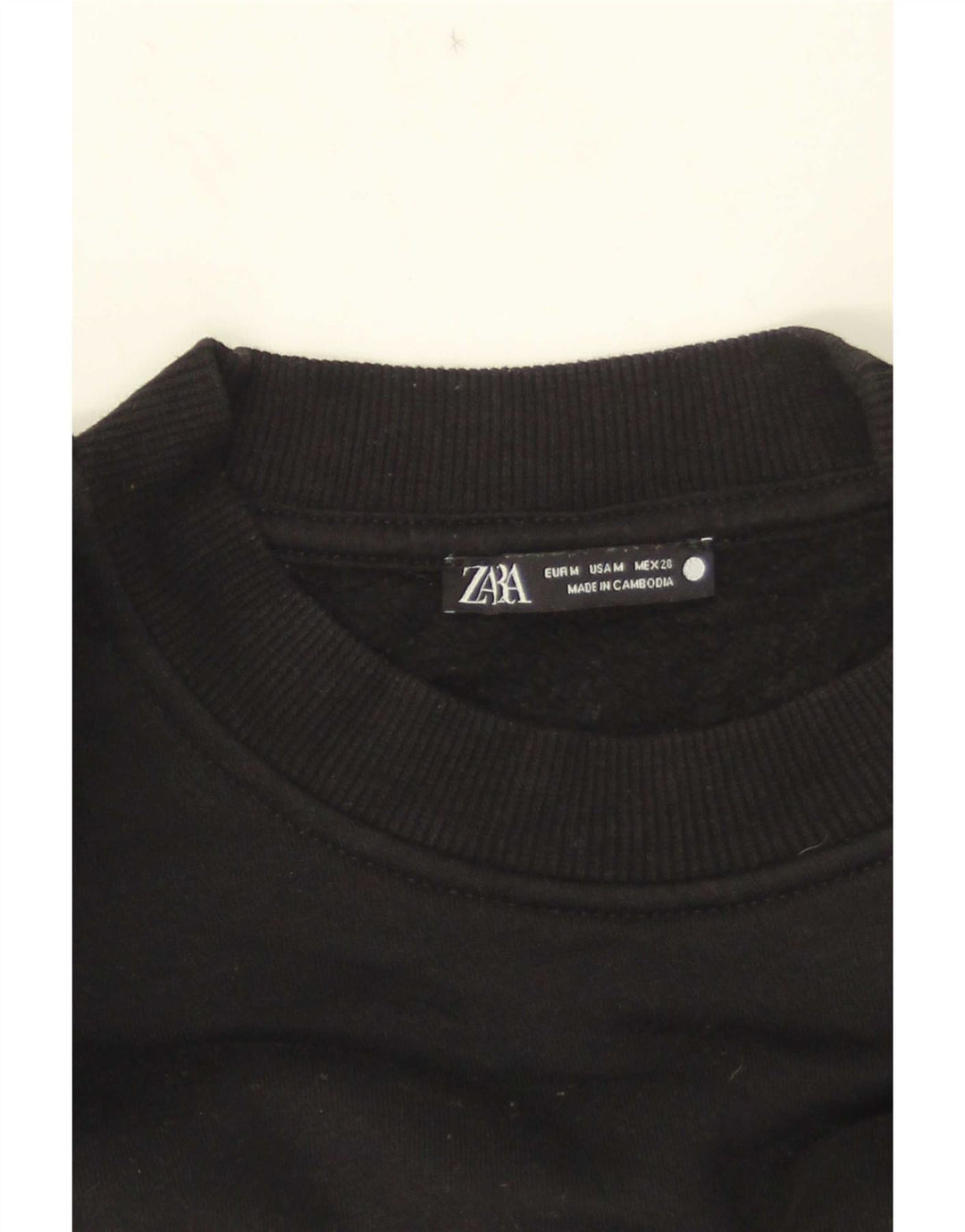 Pulover Crop pentru femei Zara UK 14 Medium Negru
