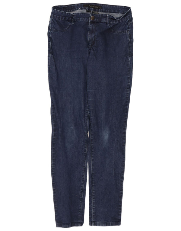 Jeans skinny Calvin Klein pentru femei cu jambiere US 12 Large W31 L32 Bleumarin