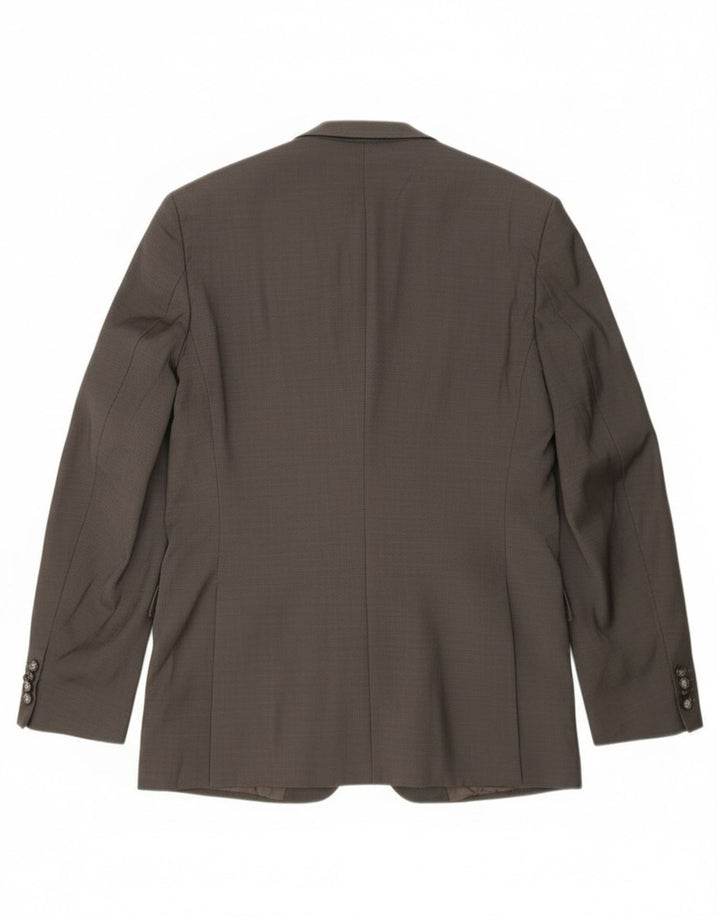 Jachetă pentru bărbați Hugo Boss pentru bărbați, cu 2 nasturi, lână gri UK 42 XL