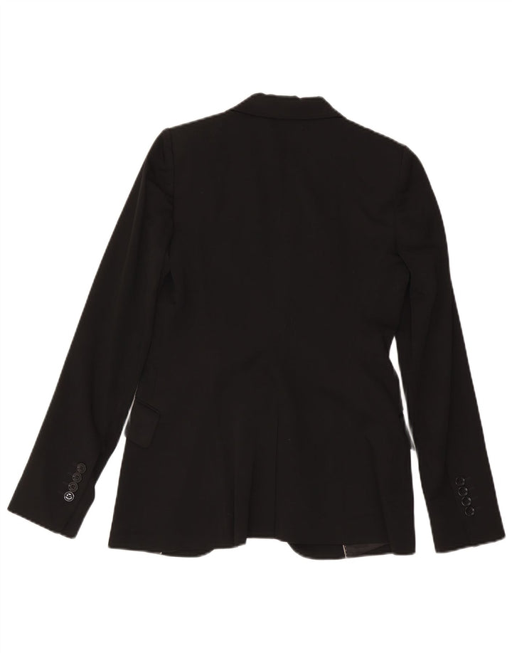 Massimo Dutti Jachetă Blazer Femei 1 Buton EU 38 Mic Lână Neagră