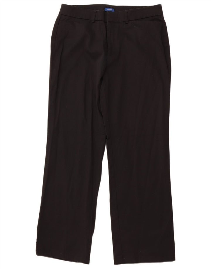 DOCKERS Pantaloni casual drepti pentru femei US 12 Large W32 L29 Bumbac negru