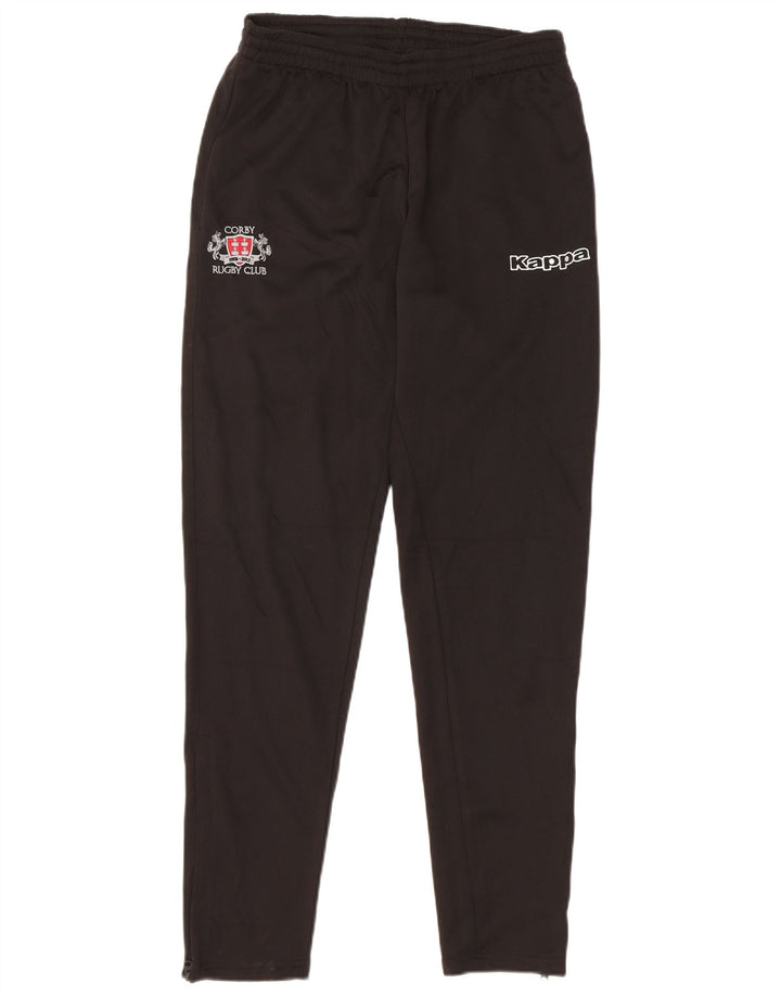 Pantaloni de trening pentru bărbați Kappa Corby Rugby Club Poliester mediu negru