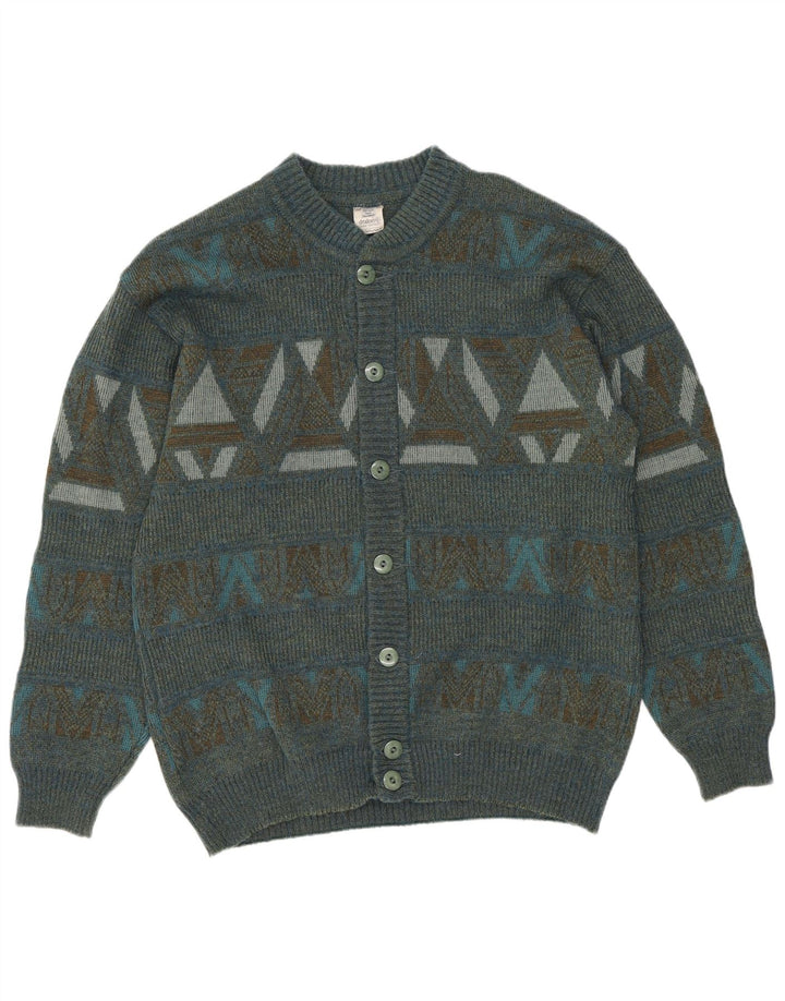 Pulover cardigan Bărbați DRALON Mediu Multicolor Geometric Poliacrilic