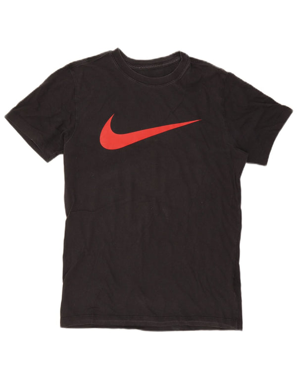 Tricou grafic Nike pentru bărbați Top mic, negru, bumbac