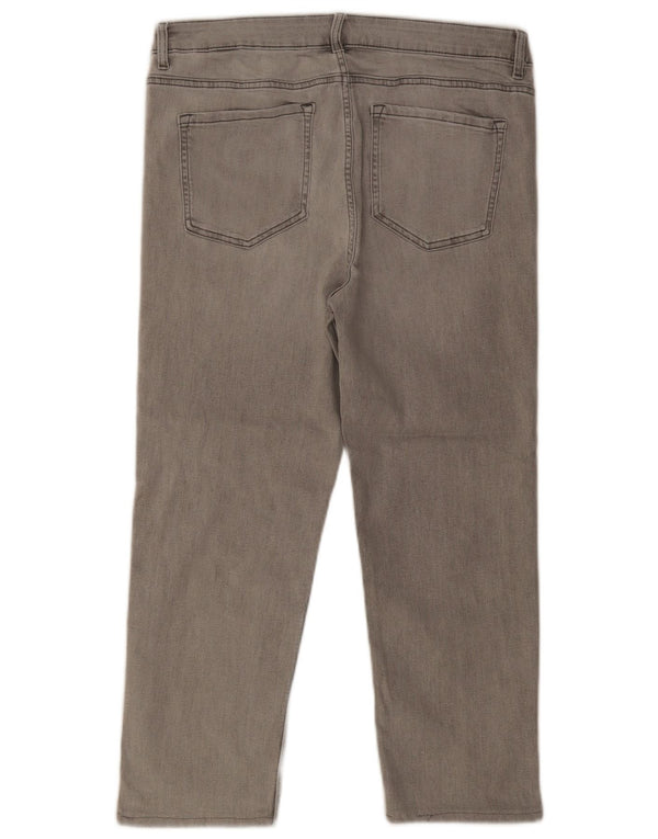 Marks & Spencer Blugi drepti pentru femei The Sienna UK 16 Large W34 L25 Gri